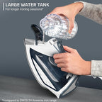 Rowenta Iron Steamer for Clothes, Powerful Steam Iron with Steamers, Focus Stainless Steel Soleplate, 400 Microsteam Holes, Lightweight, Leakproof, 1725 Watts, DW5280