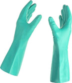 TUSKO PRODUCTS Best Nitrile Rubber Cleaning, Household, Dishwashing Gloves, Latex Free, Vinyl Free, Reusable not Disposable, Medium M (1 Pair)