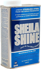 Sheila Shine 1 Gal. Can Low Voc Stainless Steel Cleaner and Polish, Protects Household Kitchen Surfaces, Removes Grease, Fingerprint & Watermarks, Stainless Steel Cleaner for Appliances, Fridge & Oven