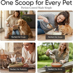 Color Up ⅓ Cup Pet Food Scoop – Stainless Steel Dog Food Scoop Cup – Rust-Resistant, Durable Measuring Scoop for Dogs, Cats, Birds & Rabbits – Ideal for Dry Food & Treats