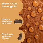 Furniture Clinic Leather Protection Cream | 2-in-1 Leather Conditioner & Waterproofing Protector for Furniture, Shoes, Car Seats & More | Prevent Stains While Nourishing | 17oz/ 500ml