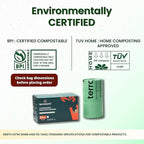 Compostable Trash Bags with Handles | BPI & OK Home Certified ASTM D6400 Standards | Heavy Duty Kitchen & Yard Waste Bags (13 Gallon Flat Top (50 Count) with Gallon Freezer Bags (50 Count))