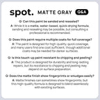 spot. Touch-Up Paint | Matte Finish for Cabinets, Walls, Doors & Furniture | Multi-Tone Gray Repair Kit | Quick-Dry, Self-Priming, Low-Odor, Eco-Friendly | No-Sanding or Primer Needed | 3 Pack