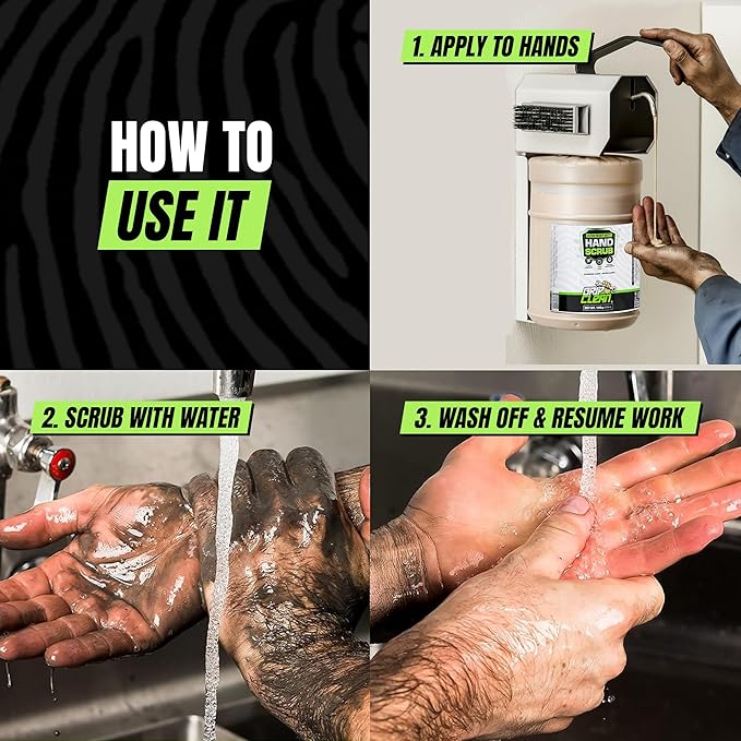 Grip Clean Ultra Heavy Duty Hand Cleaner for Mechanics – Walnut Shell & Clay-Infused Technology Removes Grease, Oil & Paint – Pro-Grade Industrial Hand Soap with Cherry Scent - 2 Gallon (Pack of 1)