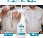 Lively Laundry Stain Remover (2 Pack), Fragrance-Free, Biodegradable Formula