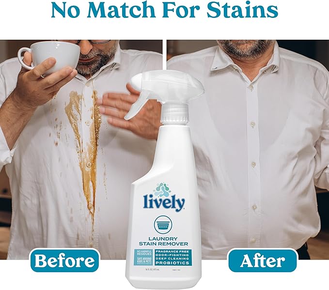 Lively Deep Clean & Stain Removal Bundle – Multi-Surface Degreaser and Laundry Stain Remover