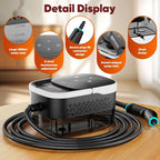 Steam Cleaner, 2500W Heavy Duty Pressurized Handheld Steamer with Built-in 1.32 qt Water Tank & 10 Accessories – for Kitchen, Bathroom, Car, Floors, Furniture, Tile & Windows (Black/White)