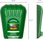 Gardzen Large Leaf Scoop Hand Rakes, Debris and Yard Waste Removal, Comes with 72 Gallon Garden Bag, Work Gloves, Protective Pads(Green)
