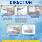 Ice Machine Cleaner Maker and Descaler -44 Ice Maker Cleaner Tablets Compatible with All Major Brands, Nickel Safe Descaler Countertop Portable Commercial Icemaker Cleaning Solution