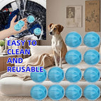 12 PCS Pet Hair Remover for Laundry & Dryer, Reusable Laundry Lint Catcher, Dog Hair Remover Tool for Clothes Bedding, Washing Machine Hair Trap, Non-Damaging Fabric Safe