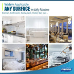 Microfiber Cleaning Cloth Lint Free Glass Cleaner Window Polishing Streak Free Miracle Easy Clean Rag Reusable for Mirror Kitchen Dish Auto Detailing,Pack of 8, 12'' x 16'', Blue and Grey