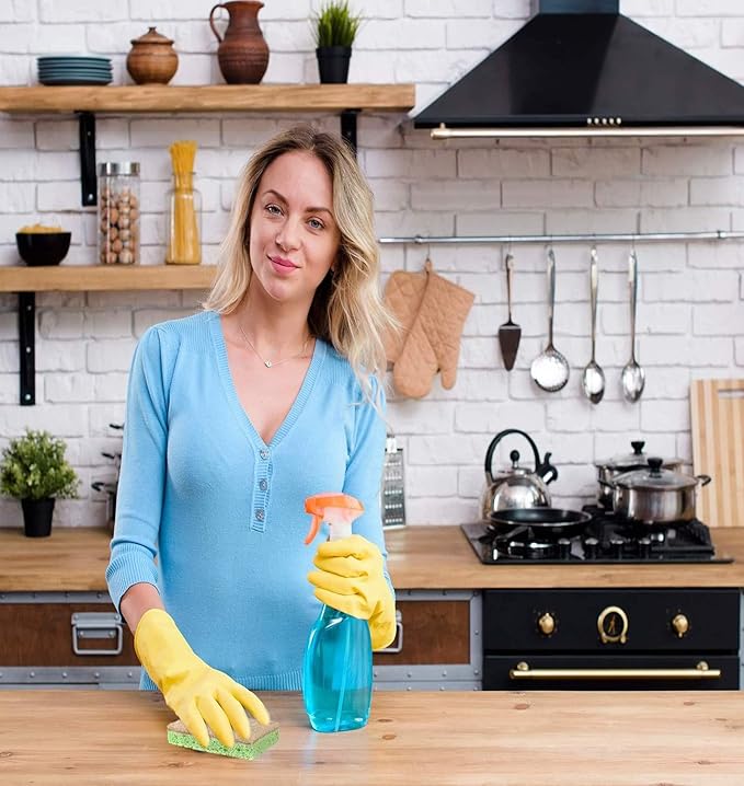 SCRUBIT Natural Sponges - 10 Pack Biodegradable Compostable Cellulose and Coconut Natural Sponges for Dishes, Eco Friendly Non Toxic Kitchen Sponge