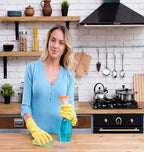 SCRUBIT Natural Sponges - 10 Pack Biodegradable Compostable Cellulose and Coconut Natural Sponges for Dishes, Eco Friendly Non Toxic Kitchen Sponge