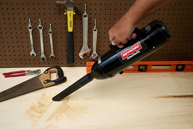 METROVAC CHV-B4 Cordless Hand Vac – Powerful, Portable, Vacuum Cleaner for Home, Auto Shop, Car, and Pet Hair – Premium Handheld Vacuum - Black