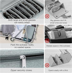 Bukere Travel Sunglasses Organizer Case Adjustable Slot For Multiple Eyeglasses Hard-shell Portable Storage Box for Men Women