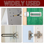 15 Pcs Wood Anchor Stripped Screw Hole Repair Kits-Door Hinge Hole Repair Kits Fit Screws Sizes #2 to #18-Adjustable Wall Anchors for Wood Door Drywall Hole Repair