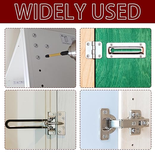 15 Pcs Wood Anchor Stripped Screw Hole Repair Kits-Door Hinge Hole Repair Kits Fit Screws Sizes #2 to #18-Adjustable Wall Anchors for Wood Door Drywall Hole Repair