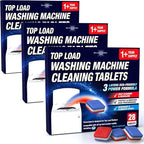 Washing Machine Cleaner Tablets 84 Pack for HE Top Load - Eco Friendly Washer Machine Cleaning Tablets - 3 Layers Septic Safe Wash Machine Full Deodorizer Descaler Protector - 3 Plus Year Supply