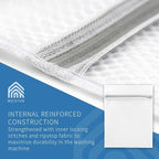 Muchfun 3Pcs Durable Honeycomb Mesh Laundry Bags for Delicates 16 x 20 Inches (3 Large)