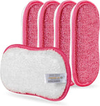 Kitchen Dish Sponge Scrubber Non Scratch, Dishcloth No Odor Reusable Washable Multipurpose Scrub Pads Sponges Heavy Duty for Dawn Dish Soap Cleaning of Sink Pans