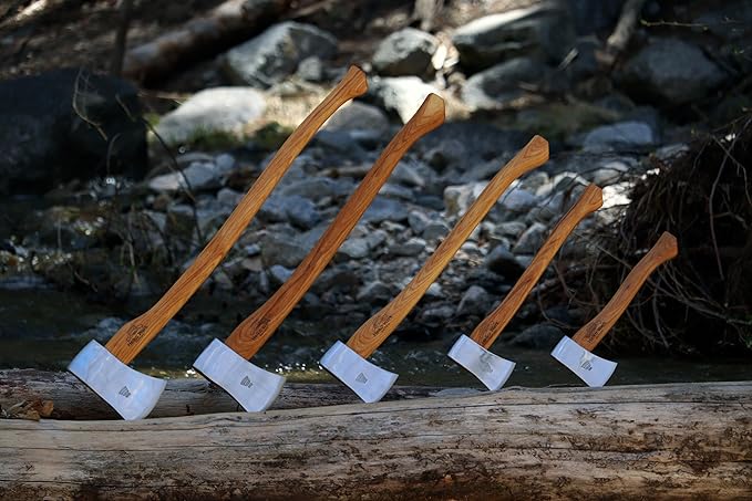 1844 Helko Werk Germany Axe Collection - 8 Classic Axes Set - Odyssey, Nordic, Tasmania, Expedition, Forester, Scout, Journeyman, Pathfinder Hatchet