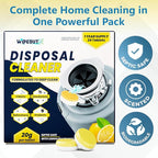 Garbage Disposal Cleaner Tablets - 24 Pack (1-Year Supply) Powerful Foaming Lemon Scented Kitchen Sink Freshener Drain & Pods Odor Eliminator and Deodorizer Septic Safe