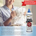Parker & Bailey Liquid Stain Remover - Instant Stain Removal on Laundry Clothing Fabric Ink Grease Blood Grass Coffee Wine Food Carpet Upholstery Spot Cleaner Odor Free Detergent Booster, 8oz