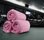 Utopia Towels 24 Pack Cotton Washcloths Set, 100% Ring Spun Cotton, Premium Quality Flannel Face Cloths, Highly Absorbent and Soft Feel Fingertip Towels, Pink