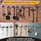 Garage Storage Hooks Heavy Duty Steel Tool Organizer Wall Mount Hangers Hooks Racks for Ropes Hoses and Garden Yard Tools Organization Holder Bulk Items Hanging Tool 9 Inch 4 Pack Holds 280 Pounds