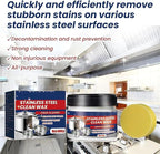 Magical Nano-Technology Stainless Steel Cleaning Paste-Surface Safe, Stainless Steel Clean Wax, Metal Polish Cream, 3 in 1 Stainless Steel Wax Cleaner, for Grease, Oven, Sink (1)