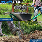 Drain Spade Root Saw Spade Narrow Serrated Shovel Digging Shovels for Cutting Root, Digging, Trenching,Transplanting,44 inches
