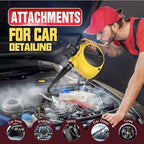 Pressurized Handheld Steam Cleaner for Home, Multi-Surface Steamer with 12 Accessories, 12.8oz Natural Steamer for Cleaning Car, Bathroom, Shower, Upholstery, Grout, Window, Grease