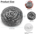12 Pack Steel Wool Scrubber Pads, Stainless Steel Scrubber, Scrubbing Scouring Pad, Steel Wool Scrubbers for Pots and Pans, Stoves,Broiler Racks,Grills and More
