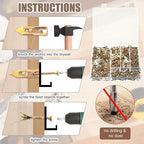 420 Pcs Self Drilling Drywall Anchors with Screws Kit, 2 Sizes Anchors and 3 Sizes Expansion Screws Kit with a Storage Box, Zinc Plated Steel Wall Anchor Screw No Drilling Required