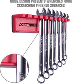 OEMTOOLS 22514 Magnetic Wrench Holder and Tool Organizer, Magnet Holds Up To 10 Wrenches To Most Metal Surfaces, SAE and Metric, 9.25 Inch Magnetic Tool Holder For Shop Or Garage, Red