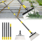 Garden Flat Shovel, Weeding Tool, 60 Inch Multifunctional Garden Cleaning Shovels, Heavy Duty Floor Scrapers Long Handle,Metal Weeding Scraper for Lawn Edging, Ice Scraper, Snow Shovel