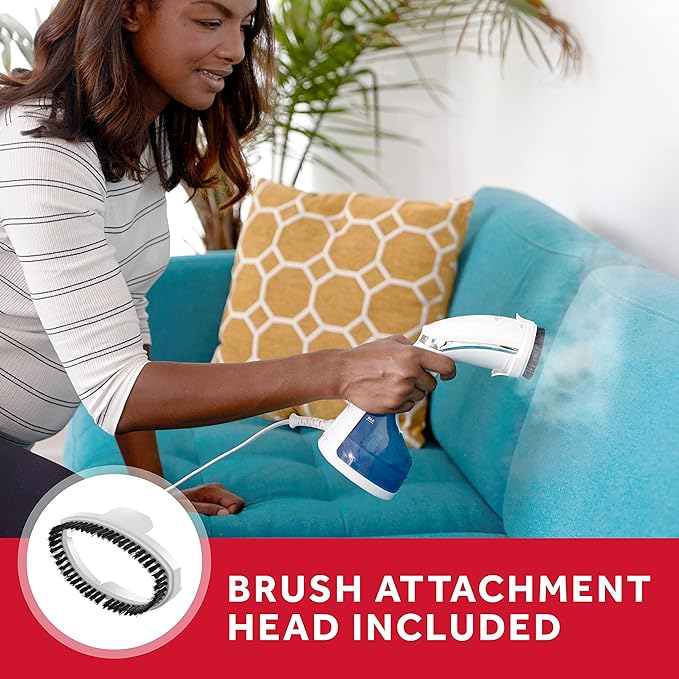 Sunbeam Power Steam Handheld Steamer, Professional, White/Blue