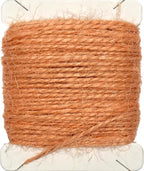 Jute Twine 15m Long Twine String for Crafts Gift Wrapping Packing Gardening Crochet Knitting Macrame Decor (Pale Pumpkin)