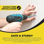 Qualihome Ribbed Plastic Drywall Anchors - Wall Anchors for Drywall - Plastic Screw Anchors for Secure Fastening (Bulk Pack, #14-16 x 1-1/4”)