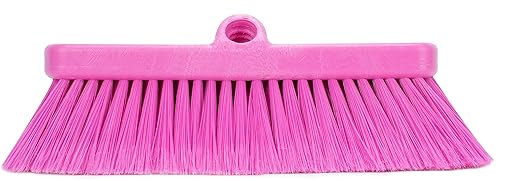 SPARTA 41278EC26 Flo-Thru Plastic Wall Scrub Brush, Equipment Brush With Soft Nylex Bristles For Industrial Kitchens, Hospitals, Commercial Cleaning, 4 Inches, Pink, (Pack of 12)