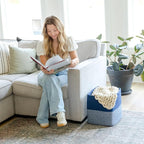 NaturalCozy 13x15x13 Kallax Storage Cubes Bins, 3 Pack | Cotton Rope Cube Storage Bin Woven Baskets for Organizing | Kallax Insert Storage Baskets for Shelves Organizer, Kids Toy, Closet Baby Nursery