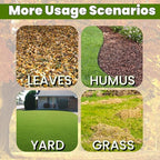 91 Inch Rake for Leaves , Adjustable 18 Tines with Expandable Head 9-18in Grass Rake Heavy Duty Metal Rakes for Women Children Yard Gardener Gardening Grass Debris Lawns