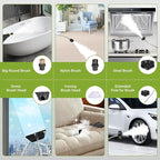 Steam Cleaner for Home & Car Detailing, 2500W Pressurized Handheld Steam Cleaner, 15s Fast Heating, 6 Levels Steam Output, 1.2L Water Tank