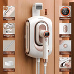 Newbealer 2In1 Pro Steam Station Iron, 1550W Turbocharged Steam for Clothes, 3-Level Steam & Dry Ironing, 30s Heat Up, 1.2L Detachable Tank, Auto-Off, Self Cleaning, Innovative Storage for Household