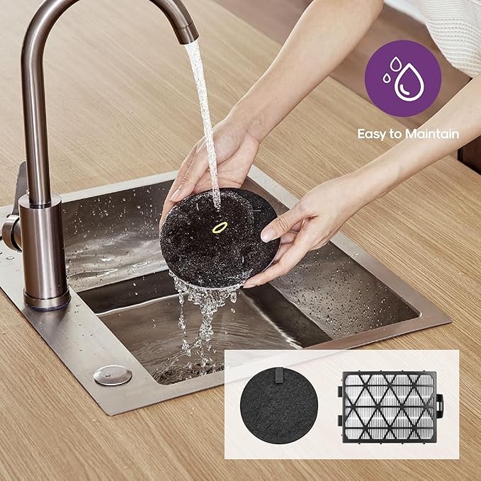 Eureka FlexReach Powerful Upright Vacuum Cleaner for Carpet and Hard Floor, Lift-Up Vacuum with Large Dust Cup, Anti-Tangle, NEU651PL, Purple