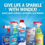 Windex Outdoor Window and Glass Cleaner for Hose Ammonia Free, Concentrated Formula for Deep Outdoor Clean, Patio Cleaner, Compatible With All Hoses, 32 Fl Oz (Pack of 8)