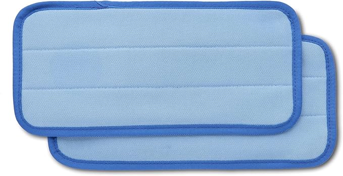 Unger Professional ProClean Indoor Window Cleaning Replacement Pads, 2 Pack, Hold Dust and Dirt, Works with Glass Cleaners and Solutions, Non-Drip Surface Pad