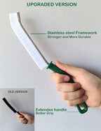 New Crevice Cleaning Brush, Hard-Bristled Washing Brush, Corner Edge Cleaning Brush, Multifunctional Gap Brushes for Kitchen countertop Surfaces, Windows Groove, Tiles & Faucets - 3PCS