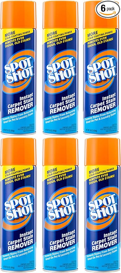 Spot Shot Instant Carpet Stain Remover, 16 OZ [6-PACK]