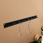 Uonlytech Wall-Mounted Sunglasses Organizer Acrylic Display Rack for Eyewear Storage Holder Black Hanging Sunglass Stand for Home Entryway and Closet